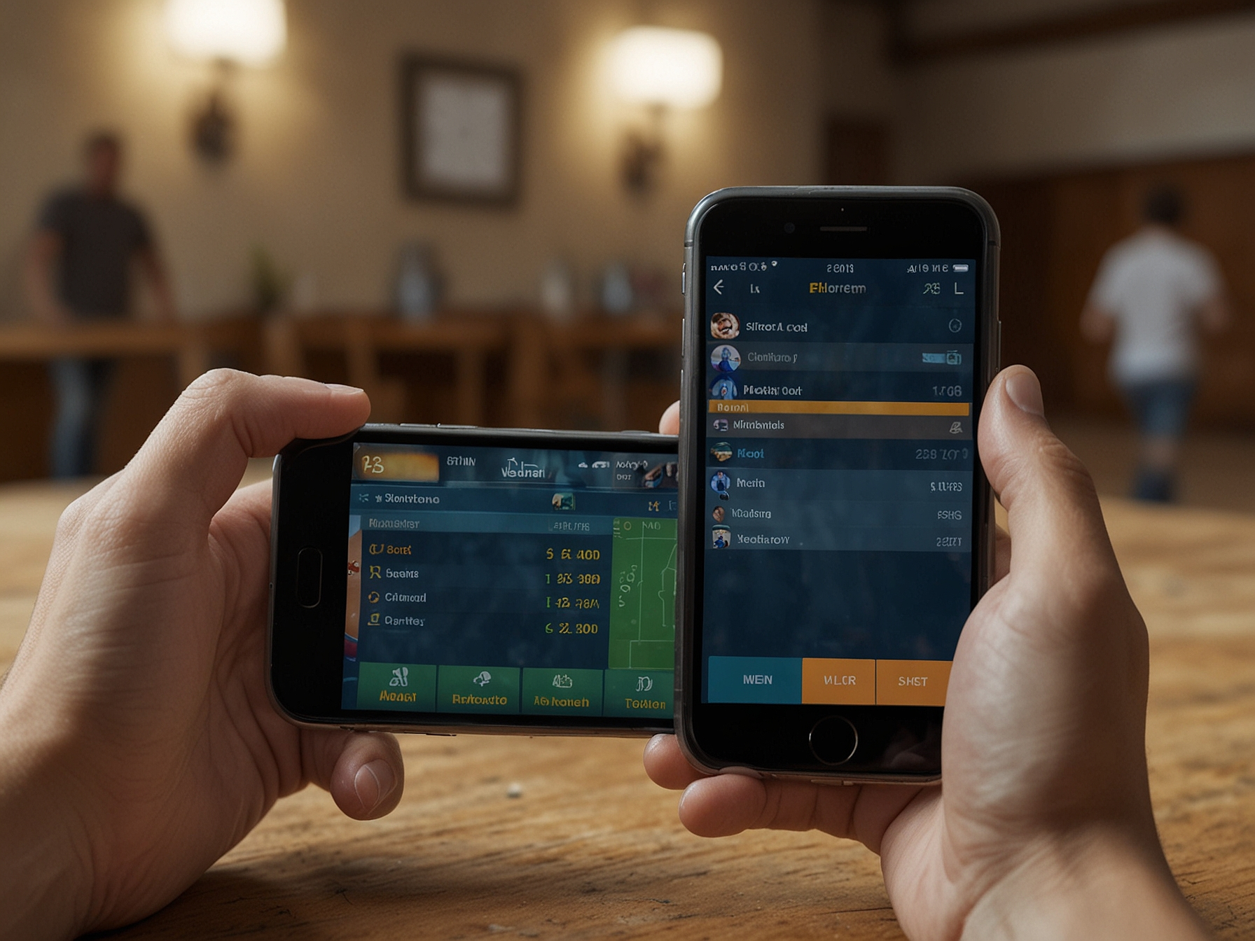 Aplicación móvil Mostbet Perú en dispositivo